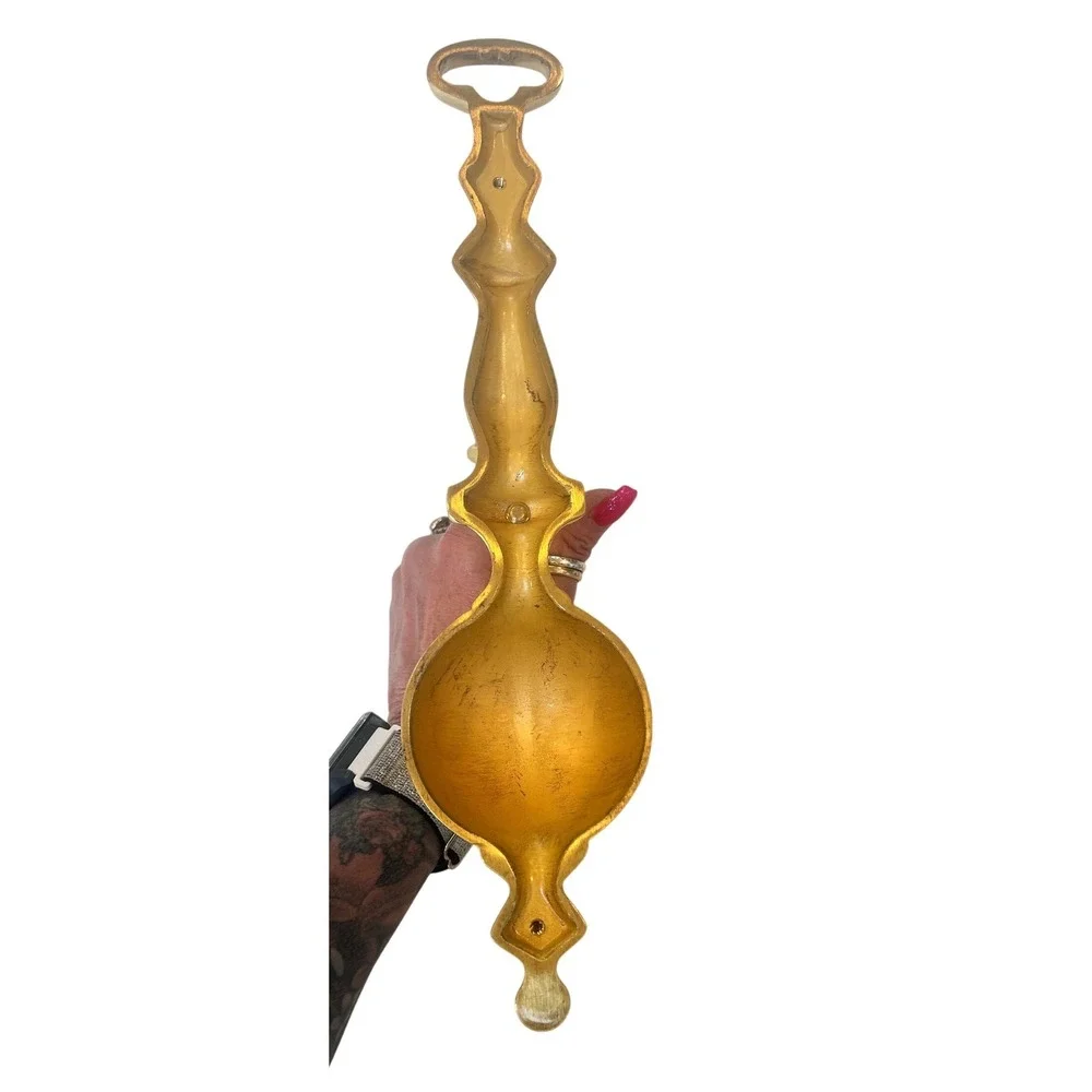 Vintage Polished Brass Wall Sconces Pair Traditional Candle Holder Set Gold